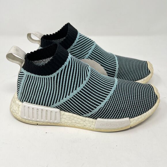 Adidas NMD CS1 Parley Primeknit Blue Spirit Sneakers Men's Size 5 Women's 6.5 - Picture 1 of 8